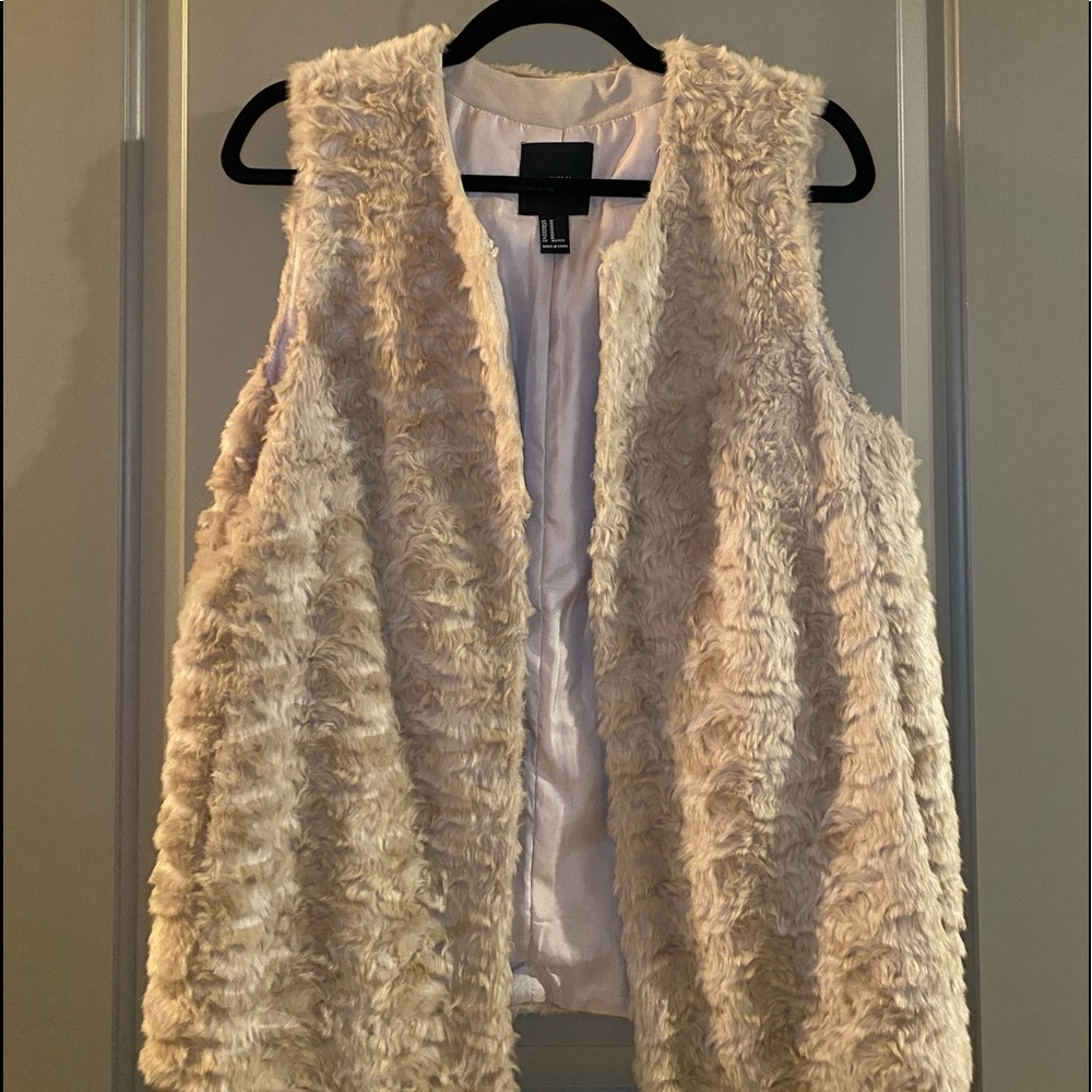 Faux fur vest
